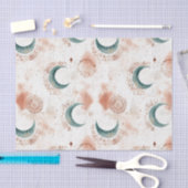 Abstracte Hemelse Halve Manen Terracotta Tissuepapier (Craft)