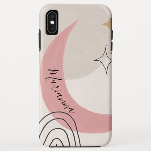 Abstracte hemelse maanfase Case-Mate iPhone case (Achterkant)