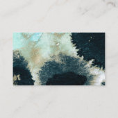 Abstracte hemelse Waterverf Wedding Website RSVP Informatiekaartje (Achterkant)