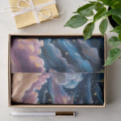 Abstracte hemelsterren en wolken tissuepapier (Geschenk)
