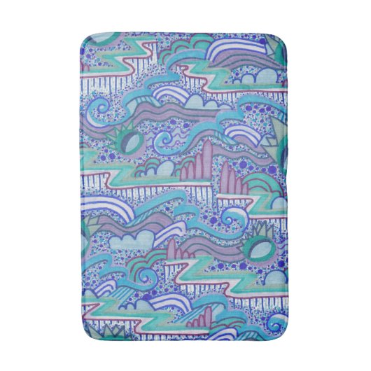 Abstracte hemelweg naar hoge baden badmat (Voorkant Verticaal)