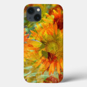 Abstracte Herfst Colour Flowers Case-Mate iPhone Case (Achterkant)