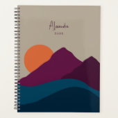 Abstracte Herfst Herfst Berglandschap Planner (Voorkant)