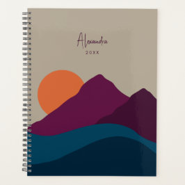 Abstracte Herfst Herfst Berglandschap Planner