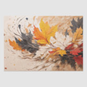 Abstracte herfst herfst bladeren loof decoupage tissuepapier (Voorkant)
