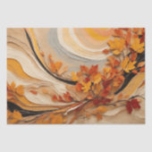 Abstracte herfst herfst bladeren loof decoupage tissuepapier (Voorkant)