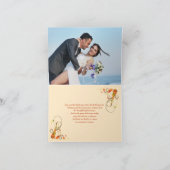 Abstracte herfst leest Hartelijk dank Bedankkaart (Binnen)