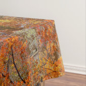 Abstracte herfst lekt op het tafelblad Trees Tafelkleed (Voorbeeld)