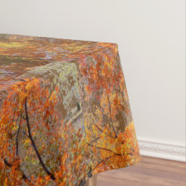 Abstracte herfst lekt op het tafelblad Trees Tafelkleed