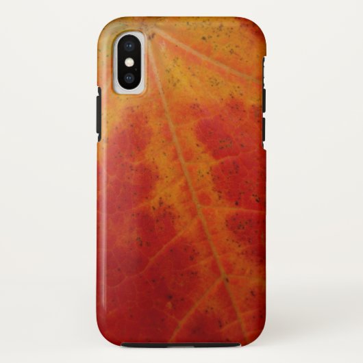 Abstracte herfst-natuurfotografie met rode esdoren Case-Mate iPhone case (Achterkant)
