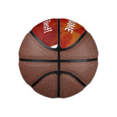Abstracte herfst-natuurfotografie van rode esdoorn basketbal (Rechts)