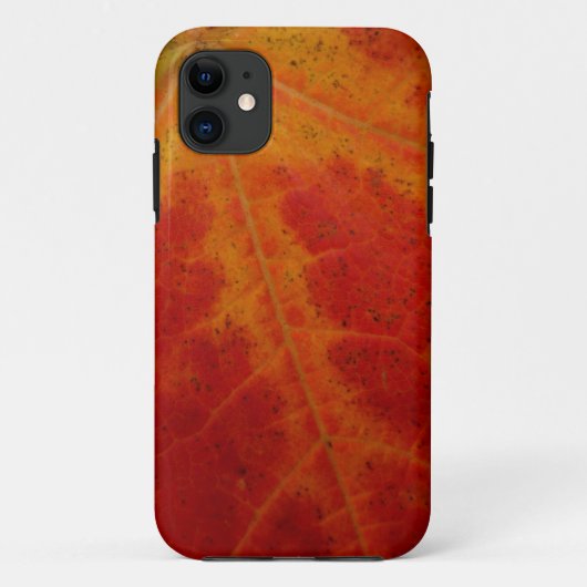 Abstracte herfst-natuurfotografie van rode esdoorn Case-Mate iPhone case (Achterkant)