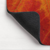 Abstracte herfst-natuurfotografie van rode esdoorn muismat (Hoek)