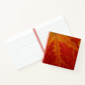 Abstracte herfst-natuurfotografie van rode esdoorn notitieboek (Binnen)