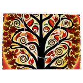 Abstracte herfst oogstboom groot cadeauzakje (Achterkant)