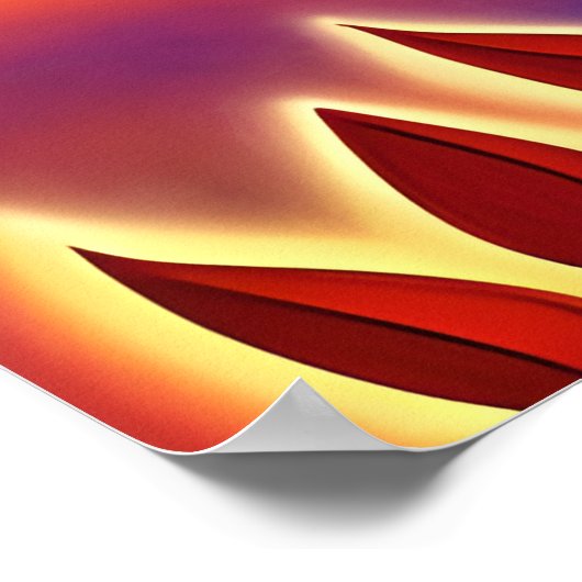 Abstracte herfst oogstboom poster (Hoek)