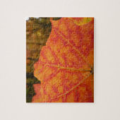 Abstracte herfst Sinaasappel- en Rode Maple Natuur Legpuzzel (Verticaal)