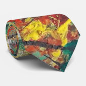 Abstracte herfst Stropdas (Opgerold)