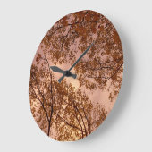 abstracte herfst van Burgundy-muur Grote Klok (Hoek)