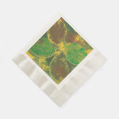 Abstracte herfst van de vogelboom laat papier uit  servetten (Hoek)