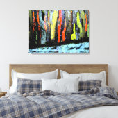 Abstracte herfst van de zijkant canvas afdruk (Insitu (Slaapkamer))