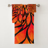 Abstracte herfstbladeren bad handdoek (Insitu)