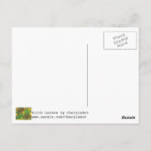 Abstracte herfstbladeren berkenboom Briefkaarten (Achterkant)