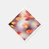 Abstracte herfstbladeren botanisch servet (Hoek)