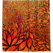 Abstracte herfstbladeren douchegordijn (Voorkant)