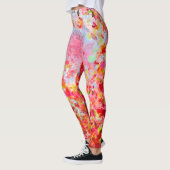 Abstracte herfstbladeren en lucht leggings (Links)