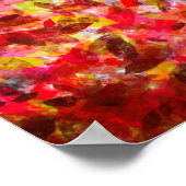 Abstracte herfstbladeren en lucht poster (Hoek)