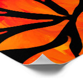 Abstracte herfstbladeren poster (Hoek)