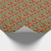Abstracte herfstbladeren schilderen inpakpapier (Hoek)