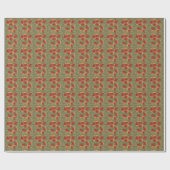 Abstracte herfstbladeren schilderen inpakpapier (Vlak)