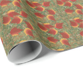 Abstracte herfstbladeren schilderen inpakpapier (Rol Hoek)