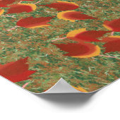 Abstracte herfstbladeren schilderijen posters (Hoek)