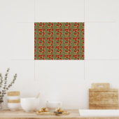 Abstracte herfstbladeren schilderijen posters (Keuken)