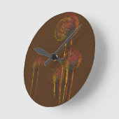 Abstracte herfstbomen ronde klok (Hoek)