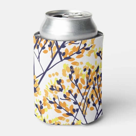 Abstracte herfstboom Modern Pattern Blikjeskoeler (Blikje Voorkant)