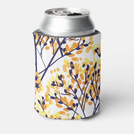 Abstracte herfstboom Modern Pattern Blikjeskoeler (Blikje Achterkant)