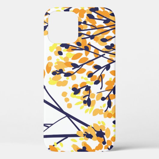 Abstracte herfstboom Modern Pattern Case-Mate iPhone Case (Achterkant)