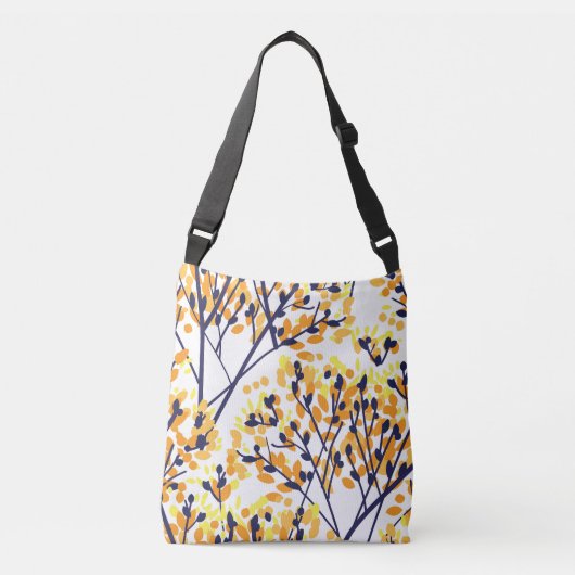 Abstracte herfstboom Modern Pattern Crossbody Tas (Voorkant)