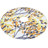 Abstracte herfstboom Modern Pattern Kerstboom Rok (Gekanteld)