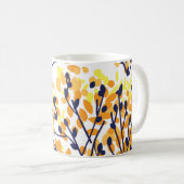 Abstracte herfstboom Modern Pattern Koffiemok (Voorkant rechts)