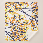 Abstracte herfstboom Modern Pattern Sherpa Deken (Voorkant)