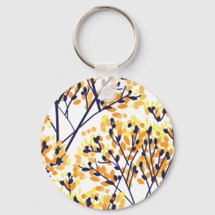 Abstracte herfstboom Modern Pattern Sleutelhanger