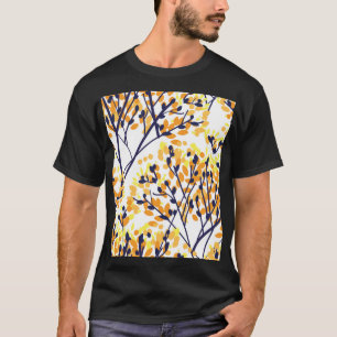 Abstracte herfstboom Modern Pattern T-shirt