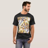 Abstracte herfstboom Modern Pattern T-shirt (Voorkant volledig)