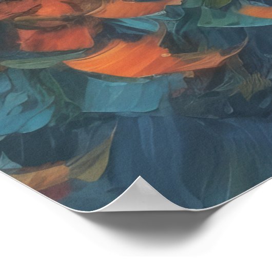 Abstracte herfstbries voor fijne kunst poster (Hoek)