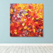 Abstracte herfstmozaïek Fine Art Canvas Afdruk (Insitu (Houten vloer))